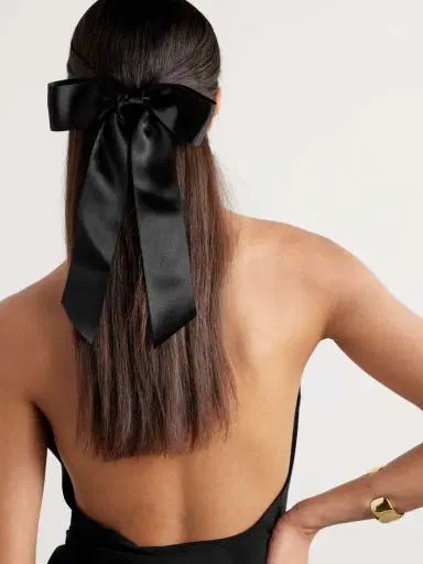 Jennifer Behr Virginia Silk-satin Bow Hair Clip | Thumbnail 2 Jennifer Behr Virginia Silk-satin Bow Hair Clip | Thumbnail 2