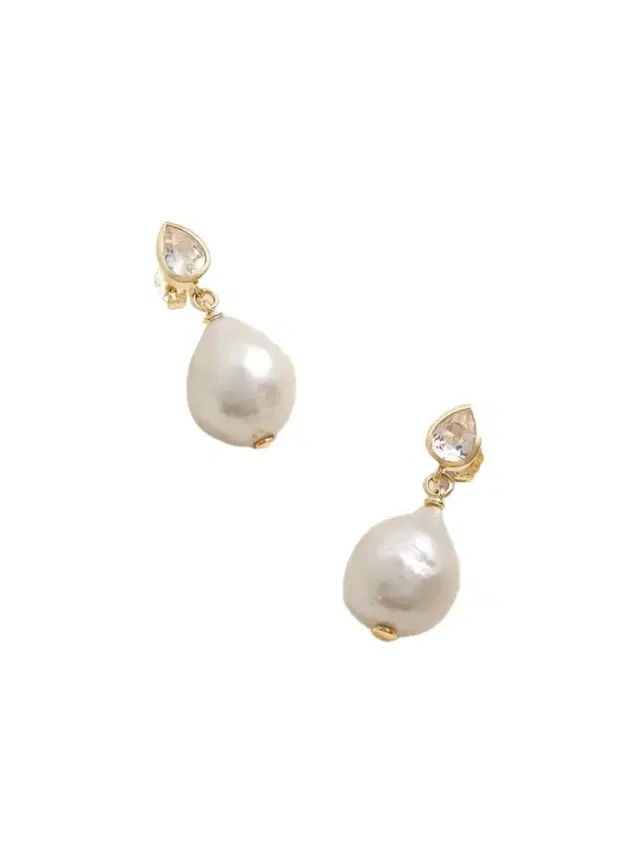 Tear 14-karat , Topaz And Pearl Earrings Tear 14-karat , Topaz And Pearl Earrings