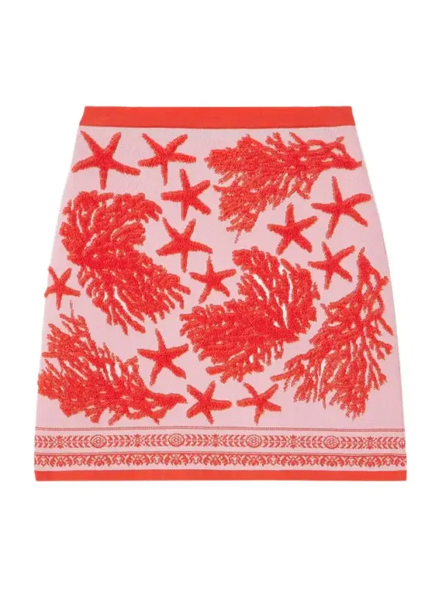 Terry Jacquard Mini Skirt