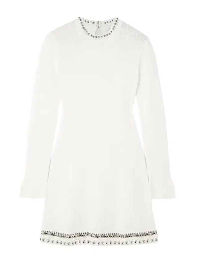 Embellished Crocheted Mini Dress