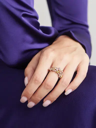 Ananya Scatter 18-karat Rose Gold Diamond Ring | Thumbnail 2 Ananya Scatter 18-karat Rose Gold Diamond Ring | Thumbnail 2