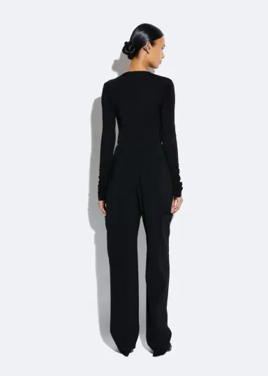 Lapointe Matte Crepe Tapered Trouser | Thumbnail 2 Lapointe Matte Crepe Tapered Trouser | Thumbnail 2
