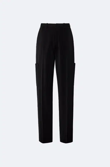 Lapointe Matte Crepe Tapered Trouser | Thumbnail 3 Lapointe Matte Crepe Tapered Trouser | Thumbnail 3