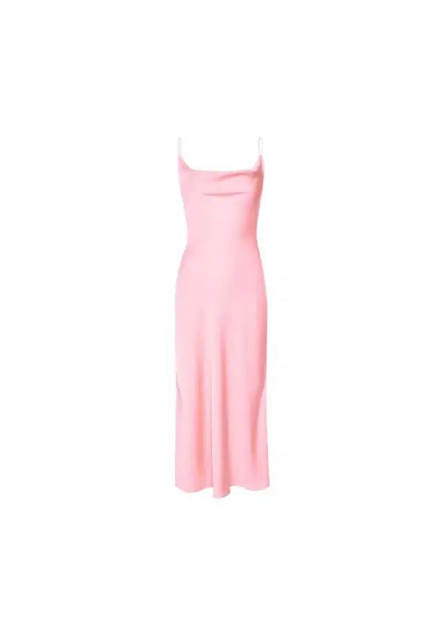 Satin Cowl Midi Dress