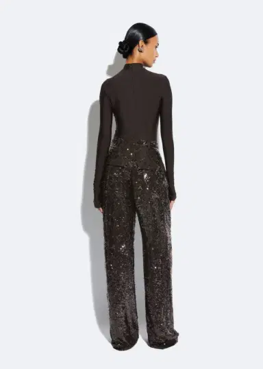 LAPOINTE Sequin Relaxed Pleated Pant | Thumbnail 2 LAPOINTE Sequin Relaxed Pleated Pant | Thumbnail 2