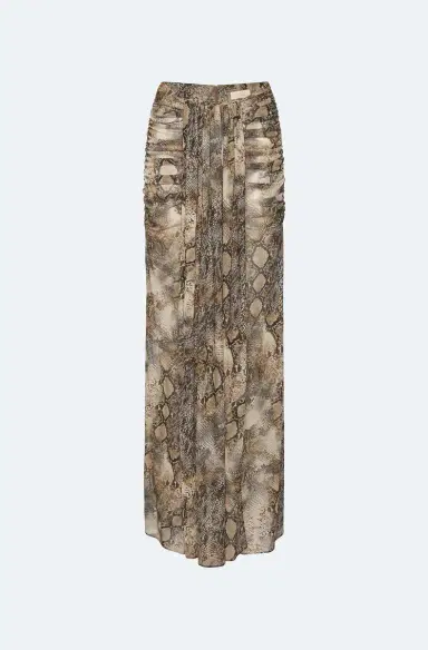 LAPOINTE Snake Mesh Draped Skirt | Thumbnail 4 LAPOINTE Snake Mesh Draped Skirt | Thumbnail 4