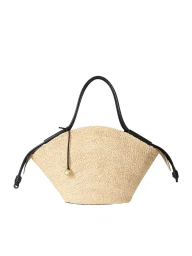 Loewe Paseo Large Leather-trimmed Raffia Tote | Thumbnail 1 Loewe Paseo Large Leather-trimmed Raffia Tote | Thumbnail 1