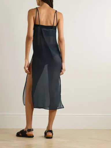 The Frankie Shop Madeline Voile Midi Dress | Thumbnail 3 The Frankie Shop Madeline Voile Midi Dress | Thumbnail 3