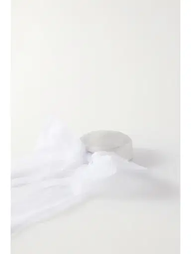 Maison Michel Jackie Bow-detailed Tulle, Satin And Wool-felt Hat | Thumbnail 3 Maison Michel Jackie Bow-detailed Tulle, Satin And Wool-felt Hat | Thumbnail 3