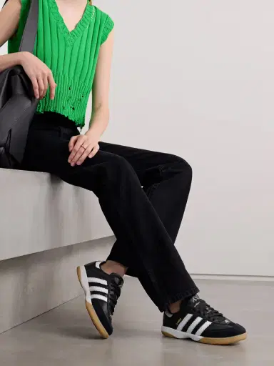 adidas Originals Samba Mn Suede-trimmed Leather Sneakers | Thumbnail 2 adidas Originals Samba Mn Suede-trimmed Leather Sneakers | Thumbnail 2