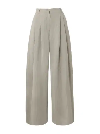 The Frankie Shop Piper Pleated Twill Wide-leg Pants | Thumbnail 1 The Frankie Shop Piper Pleated Twill Wide-leg Pants | Thumbnail 1