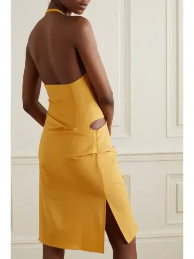 Jacquemus Hielo Cutout Draped Wool-blend Halterneck Mini Dress | Thumbnail 3 Jacquemus Hielo Cutout Draped Wool-blend Halterneck Mini Dress | Thumbnail 3
