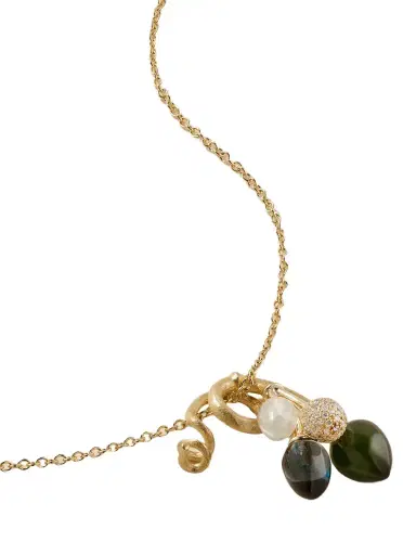 OLE LYNGGAARD COPENHAGEN Lotus Bunch 18-karat Gold Multi-stone Necklace | Thumbnail 1 OLE LYNGGAARD COPENHAGEN Lotus Bunch 18-karat Gold Multi-stone Necklace | Thumbnail 1