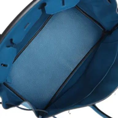 HERMÈS Pre-owned Hermes Birkin 35 Bleu de Galice Togo Palladium Hardware | Thumbnail 8 HERMÈS Pre-owned Hermes Birkin 35 Bleu de Galice Togo Palladium Hardware | Thumbnail 8