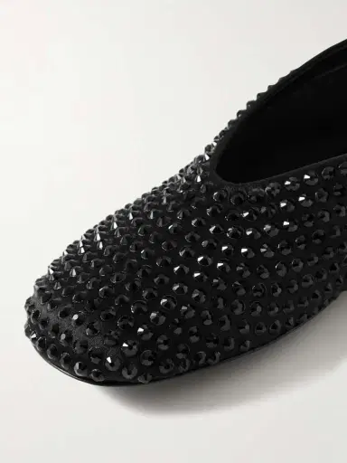Khaite Marcy Crystal-embellished Satin Ballet Flats | Thumbnail 4 Khaite Marcy Crystal-embellished Satin Ballet Flats | Thumbnail 4