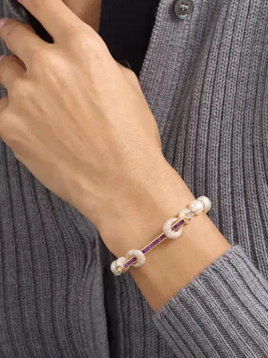 Ananya Chakra 18-karat Rose Gold Multi-stone Bracelet | Thumbnail 2 Ananya Chakra 18-karat Rose Gold Multi-stone Bracelet | Thumbnail 2