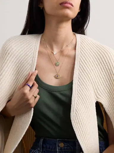 L’Atelier Nawbar Trunks Up Small 18-karat Gold, Diamond And Enamel Necklace | Thumbnail 5 L’Atelier Nawbar Trunks Up Small 18-karat Gold, Diamond And Enamel Necklace | Thumbnail 5