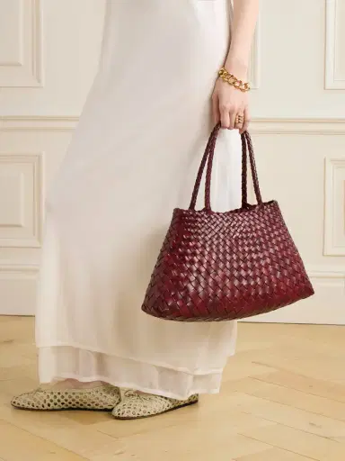 Dragon Diffusion Santa Croce Big Woven Leather Tote Bag | Thumbnail 6 Dragon Diffusion Santa Croce Big Woven Leather Tote Bag | Thumbnail 6