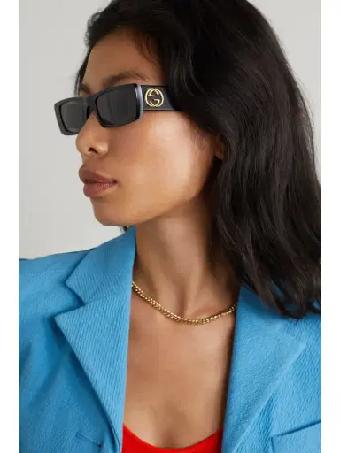 Gucci Eyewear Rectangular-frame Acetate Sunglasses | Thumbnail 6 Gucci Eyewear Rectangular-frame Acetate Sunglasses | Thumbnail 6