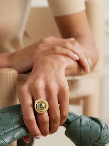 Mason and Books Nautilus 14-karat Gold, Prasiolite And Diamond Ring | Thumbnail 2 Mason and Books Nautilus 14-karat Gold, Prasiolite And Diamond Ring | Thumbnail 2