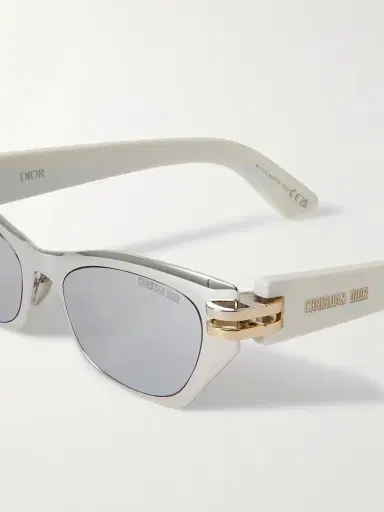 DIOR Eyewear Cdior B3u Cat-eye Silver-tone And Acetate Sunglasses | Thumbnail 4 DIOR Eyewear Cdior B3u Cat-eye Silver-tone And Acetate Sunglasses | Thumbnail 4