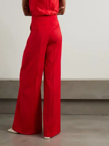 Max Mara Rimini Pleated Wool-crepe Wide-leg Pants - UK 18 | Thumbnail 3 Max Mara Rimini Pleated Wool-crepe Wide-leg Pants - UK 18 | Thumbnail 3