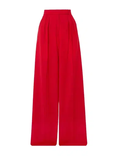 Max Mara Rimini Pleated Wool-crepe Wide-leg Pants - UK 18 | Thumbnail 1 Max Mara Rimini Pleated Wool-crepe Wide-leg Pants - UK 18 | Thumbnail 1