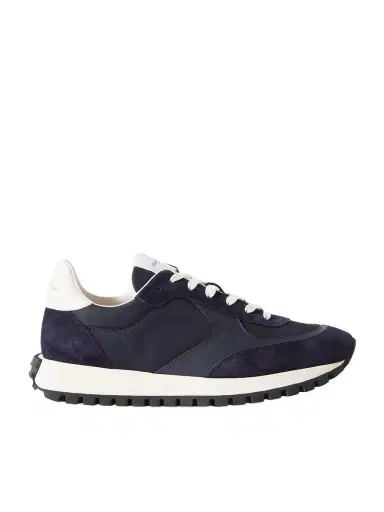 Gianvito Rossi Gravel Suede, Leather And Shell Sneakers | Thumbnail 1 Gianvito Rossi Gravel Suede, Leather And Shell Sneakers | Thumbnail 1
