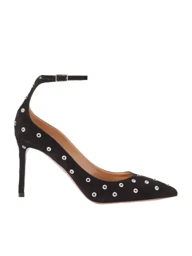 Aquazzura Love Affair 85 Embellished Suede Pumps | Thumbnail 1 Aquazzura Love Affair 85 Embellished Suede Pumps | Thumbnail 1