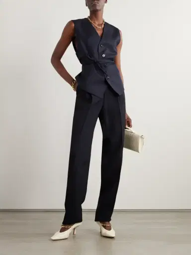 Bottega Veneta Belted Wool Waistcoat | Thumbnail 2 Bottega Veneta Belted Wool Waistcoat | Thumbnail 2