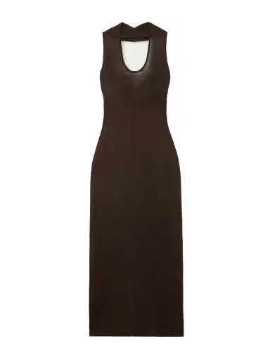 Khaite Coraline Jersey Halterneck Midi Dress | Thumbnail 1 Khaite Coraline Jersey Halterneck Midi Dress | Thumbnail 1