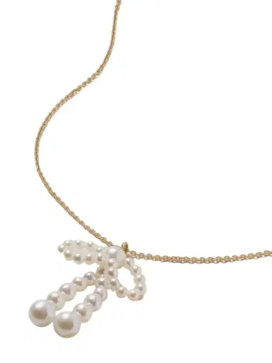 Sophie Bille Brahe Bow Simple 14-karat Recycled Gold Necklace | Thumbnail 1 Sophie Bille Brahe Bow Simple 14-karat Recycled Gold Necklace | Thumbnail 1