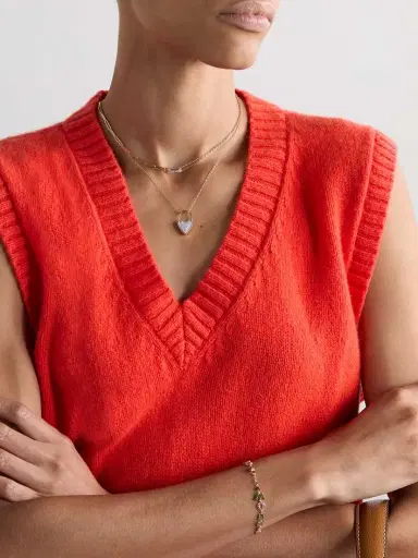 Yvonne Léon Cadenas Coeur 9 And 18-karat Gold Diamond Necklace | Thumbnail 5 Yvonne Léon Cadenas Coeur 9 And 18-karat Gold Diamond Necklace | Thumbnail 5