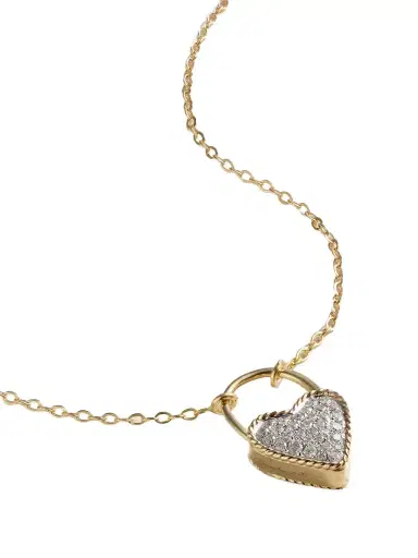 Yvonne Léon Cadenas Coeur 9 And 18-karat Gold Diamond Necklace | Thumbnail 1 Yvonne Léon Cadenas Coeur 9 And 18-karat Gold Diamond Necklace | Thumbnail 1