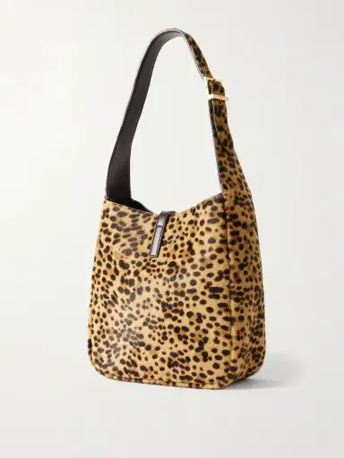 Saint Laurent Le 5 À 7 Supple Small Leather-trimmed Leopard-print Pony Hair Shoulder Bag | Thumbnail 3 Saint Laurent Le 5 À 7 Supple Small Leather-trimmed Leopard-print Pony Hair Shoulder Bag | Thumbnail 3