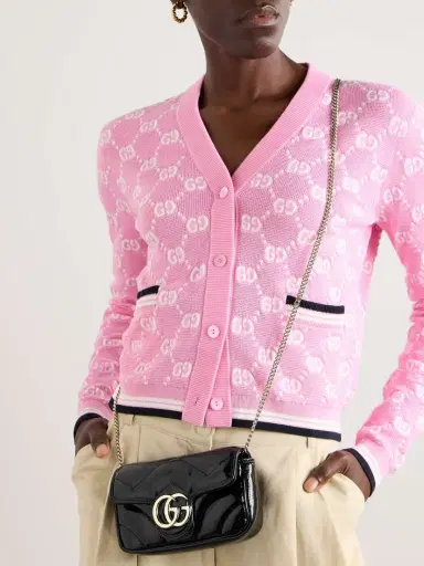 Gucci Gg Marmont 2.0 Quilted Patent-leather Shoulde Bag | Thumbnail 2 Gucci Gg Marmont 2.0 Quilted Patent-leather Shoulde Bag | Thumbnail 2
