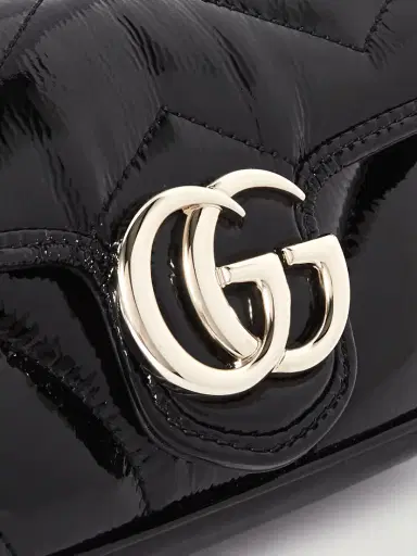 Gucci Gg Marmont 2.0 Quilted Patent-leather Shoulde Bag | Thumbnail 4 Gucci Gg Marmont 2.0 Quilted Patent-leather Shoulde Bag | Thumbnail 4