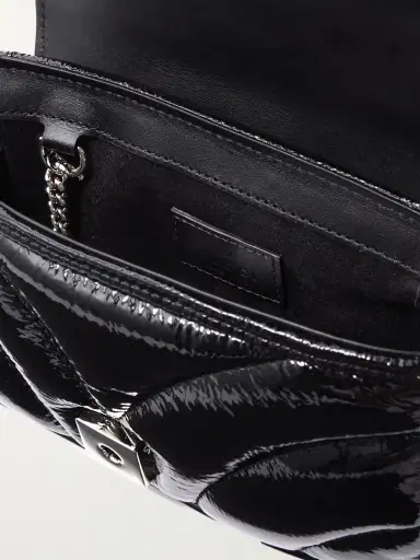 Gucci Gg Marmont 2.0 Quilted Patent-leather Shoulde Bag | Thumbnail 5 Gucci Gg Marmont 2.0 Quilted Patent-leather Shoulde Bag | Thumbnail 5
