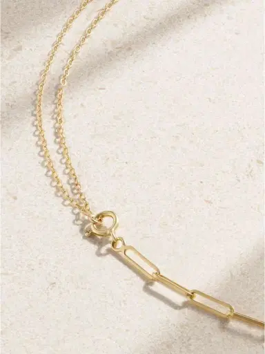 Yvonne Léon 18-karat Yellow And White Gold Diamond Necklace | Thumbnail 3 Yvonne Léon 18-karat Yellow And White Gold Diamond Necklace | Thumbnail 3