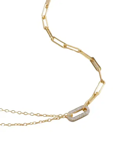Yvonne Léon 18-karat Yellow And White Gold Diamond Necklace | Thumbnail 1 Yvonne Léon 18-karat Yellow And White Gold Diamond Necklace | Thumbnail 1