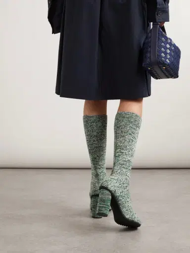 Bottega Veneta Atomic Ribbed-knit Knee Boots | Thumbnail 2 Bottega Veneta Atomic Ribbed-knit Knee Boots | Thumbnail 2