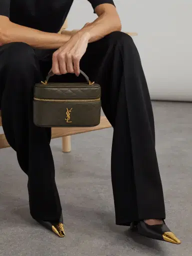 Saint Laurent Gaby Vanity Mini Quilted Leather Shoulder Bag | Thumbnail 2 Saint Laurent Gaby Vanity Mini Quilted Leather Shoulder Bag | Thumbnail 2