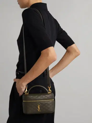 Saint Laurent Gaby Vanity Mini Quilted Leather Shoulder Bag | Thumbnail 6 Saint Laurent Gaby Vanity Mini Quilted Leather Shoulder Bag | Thumbnail 6