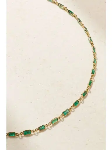 JIA JIA 14- Karat Gold Emerald Necklace | Thumbnail 4 JIA JIA 14- Karat Gold Emerald Necklace | Thumbnail 4