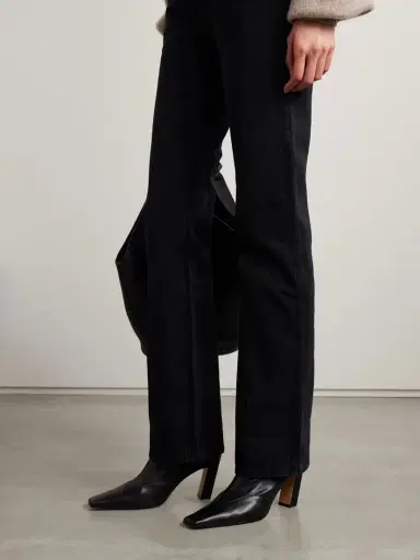 Khaite Nevada Leather Ankle Boots | Thumbnail 2 Khaite Nevada Leather Ankle Boots | Thumbnail 2
