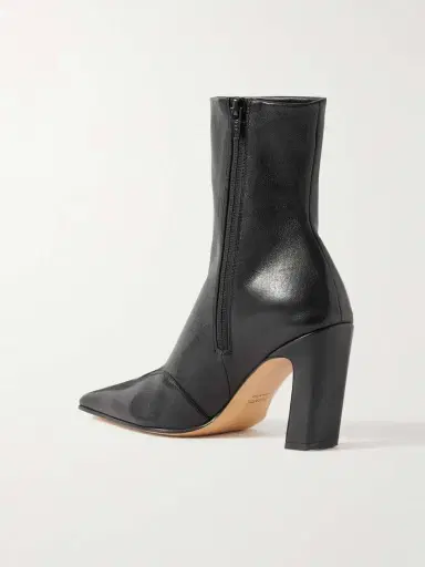 Khaite Nevada Leather Ankle Boots | Thumbnail 3 Khaite Nevada Leather Ankle Boots | Thumbnail 3