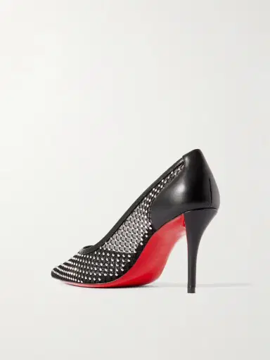 Christian Louboutin Apostropha 80 Crystal-embellished Mesh Pumps | Thumbnail 3 Christian Louboutin Apostropha 80 Crystal-embellished Mesh Pumps | Thumbnail 3