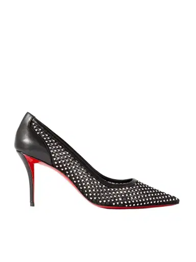 Christian Louboutin Apostropha 80 Crystal-embellished Mesh Pumps | Thumbnail 1 Christian Louboutin Apostropha 80 Crystal-embellished Mesh Pumps | Thumbnail 1