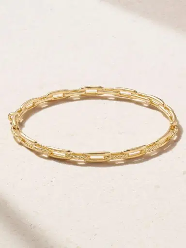 David Yurman Stax Chain Link 18-karat Gold Diamond Bracelet | Thumbnail 3 David Yurman Stax Chain Link 18-karat Gold Diamond Bracelet | Thumbnail 3