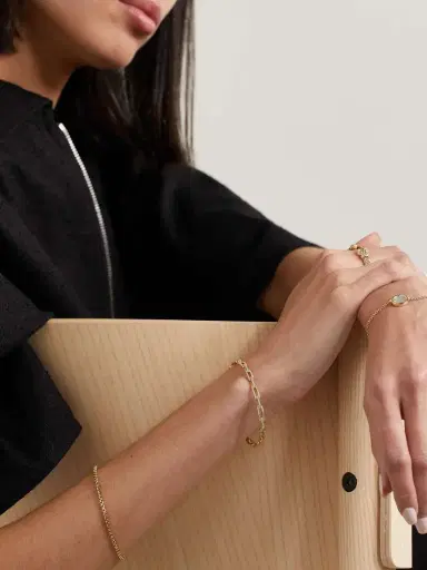David Yurman Stax Chain Link 18-karat Gold Diamond Bracelet | Thumbnail 5 David Yurman Stax Chain Link 18-karat Gold Diamond Bracelet | Thumbnail 5